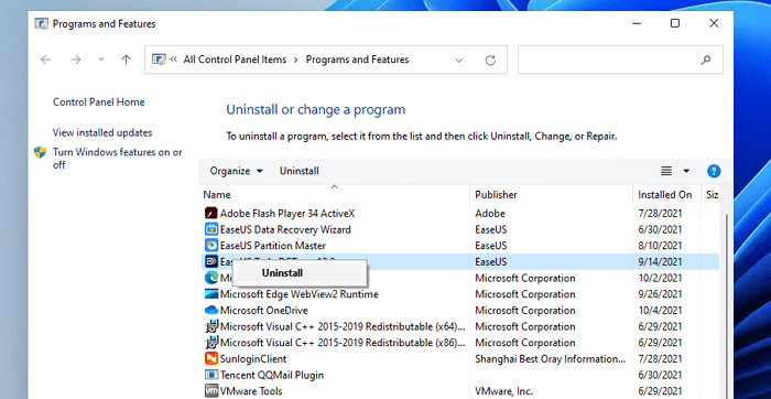 Uninstall Win32 apps