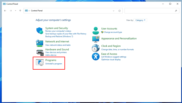 uninstall applications in Windows 11 - 1