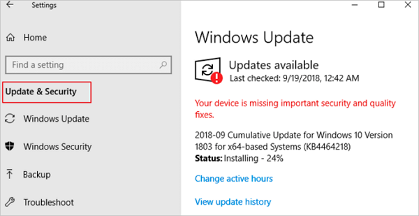 keep windows 10 up-to-date