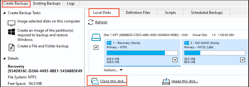 use macrium reflect to clone disk