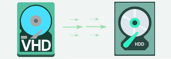 Convert VHD to HDD
