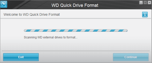 wd format tool operation -3
