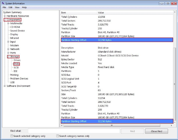 reading the partition offset value