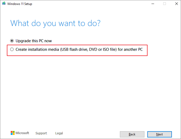 create windows11 installation USB