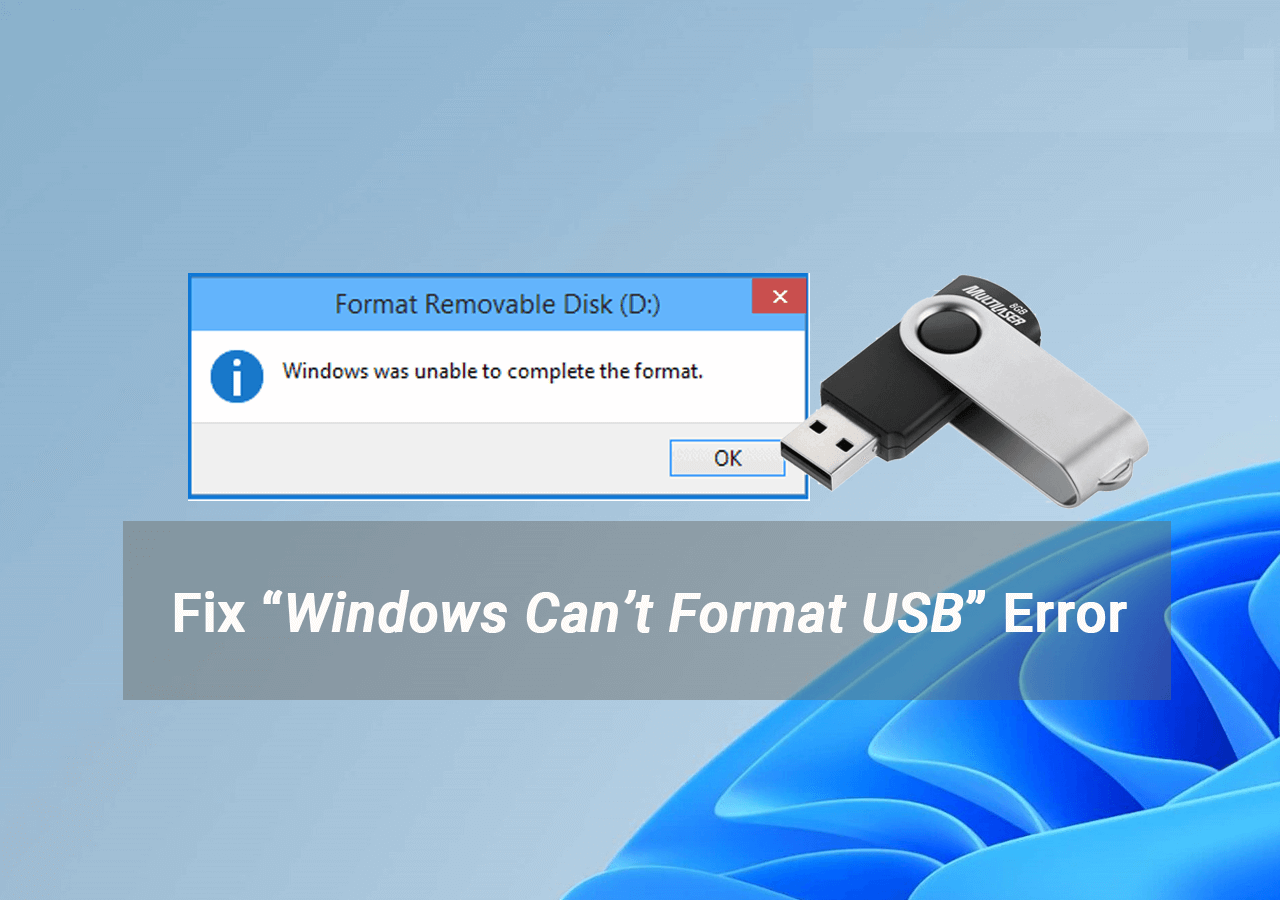 Windows can't format USB error