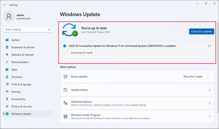 Windows KB update