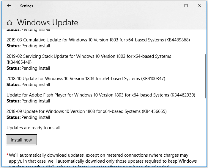 check windows update