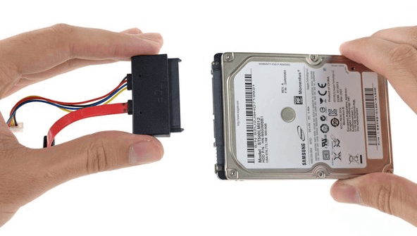 format a hard drive via sata cable connection