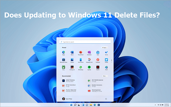 does Windows 11 update delete files?