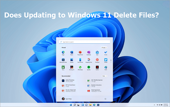 does upgrading to Windows 11 delete files