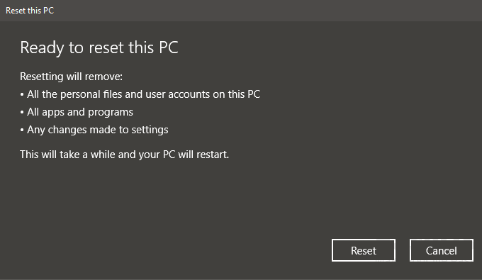 reset windows password