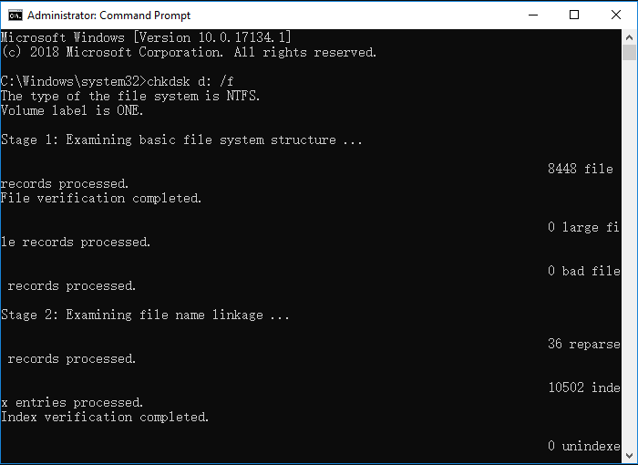 fix format disk error with cmd