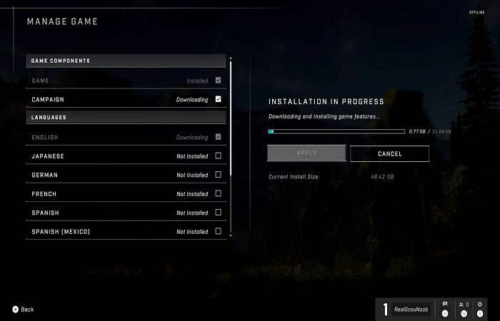 halo infinite installation process