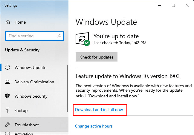 Download Windows 10 update