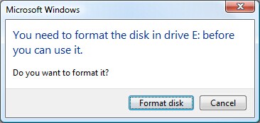 USB recovery - error 2