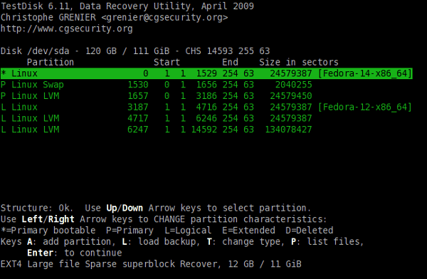 hard drive partition recovery software - testdisk