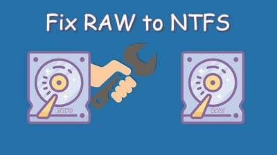 Fix raw external hard drive