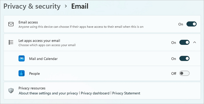 Mail App Privacy Settings