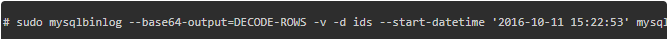 how to recover mysql from binlog - 2