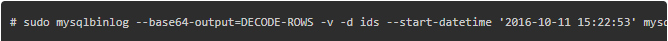 how to recover mysql from binlog -3