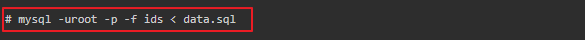 how to recover mysql from binlog -4