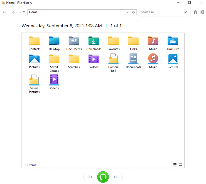 Recover Permanently Deleted Files with File History - 2