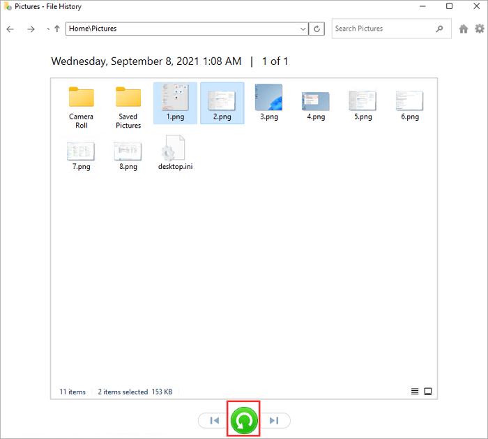 Recover Permanently Deleted Files with File History - 4