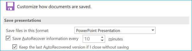 Enable AutoRecover feature.