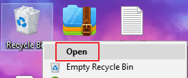 open recycle bin