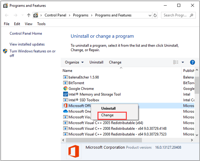 repair ms office to fix excel crashing