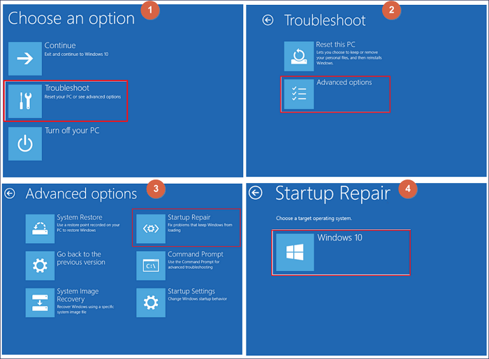 windows automatic startup repair