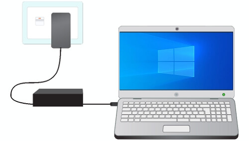 Replug power cable and restart PC