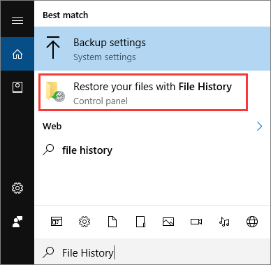 find file history