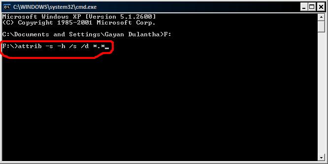 how to remove shortcut virus from pendrive