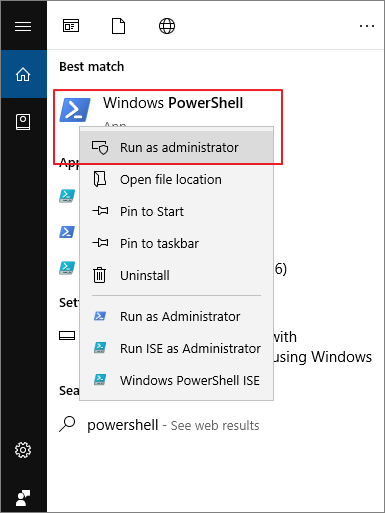 start powershell