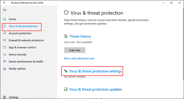 Stop Windows Defender deleting files in Windows 10.