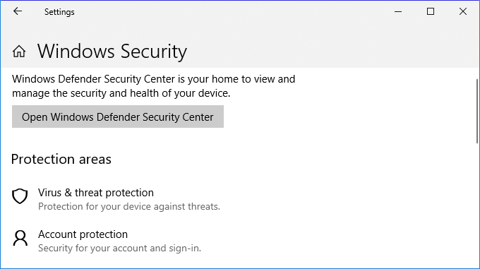 turn on windows defender