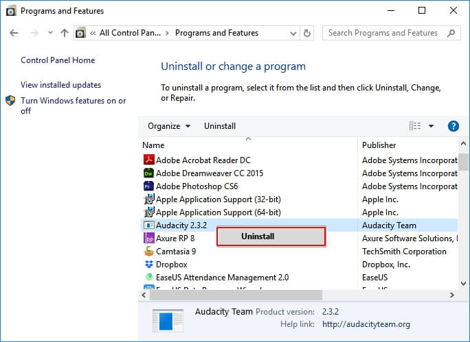 Uninstall programs or update programs that caused Word file runtime error 53