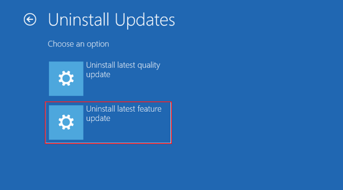 uninstall the Windows 11 update - 3