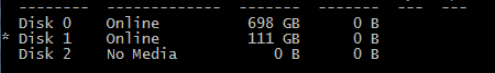 usb showing as 0 bytes