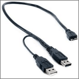 usb y cable