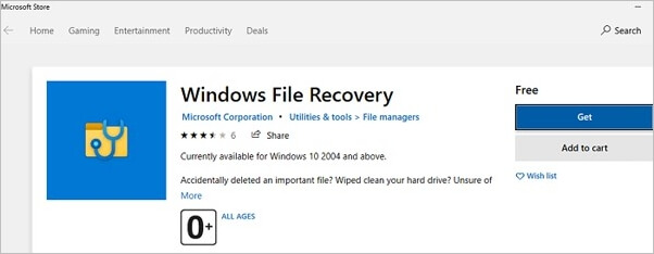 download microsoft windows file recovery